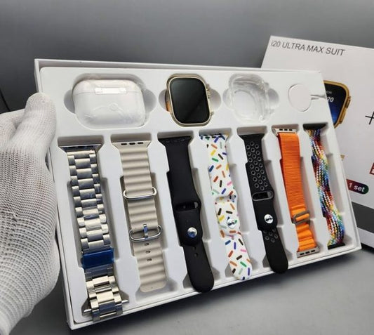 I20 Ultra Smart Watch – 10-in-1 Ultimate Smartwatch Gift Set